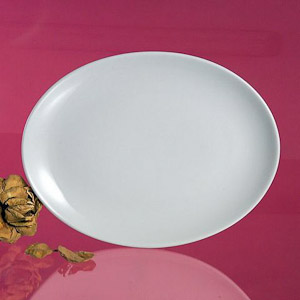 piatti e posaceneri di porcellana bianca